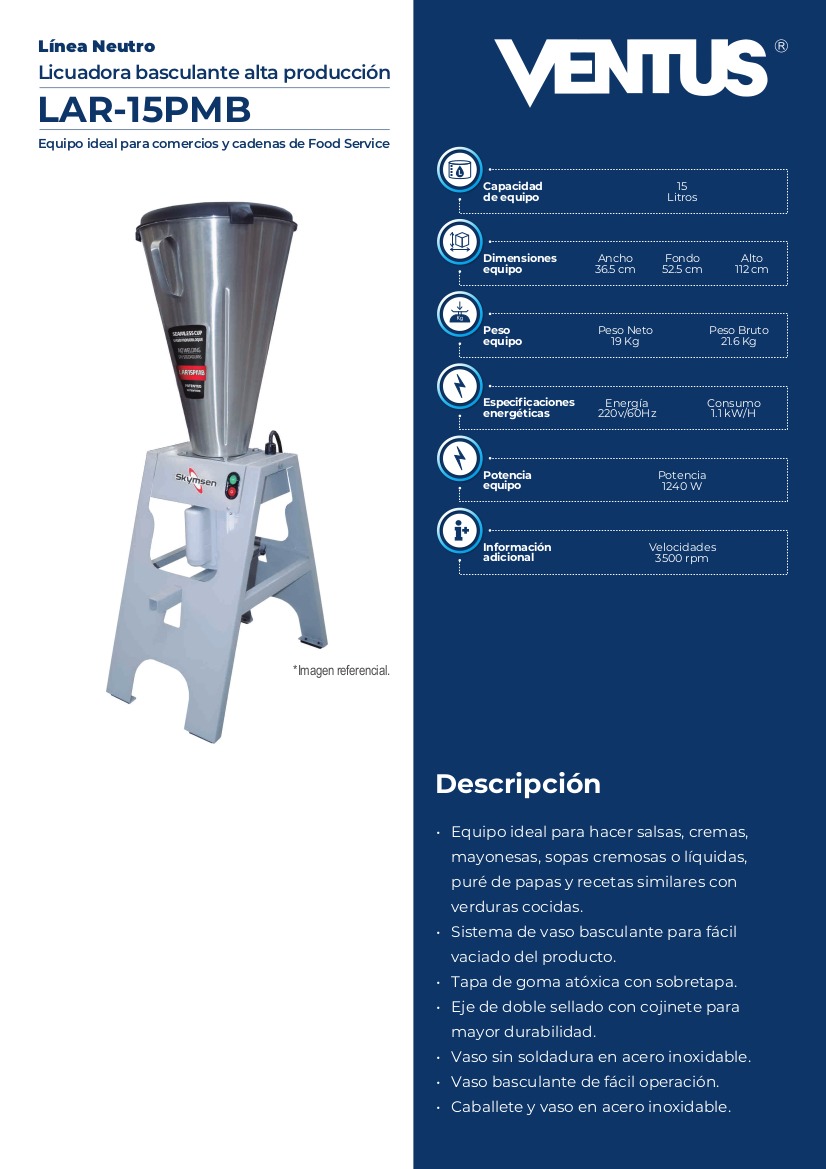 Licuadora Industrial SKYMSEN