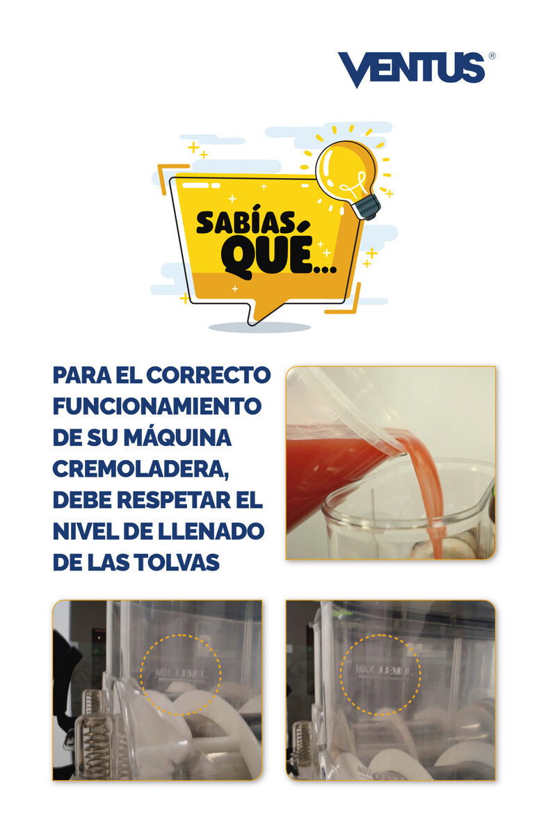 Cremoladera Ventus VG-122A Profesional - Imagen 8