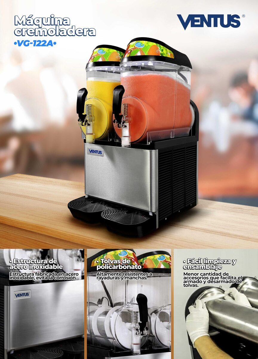 Cremoladera Ventus VG-122A Profesional - Imagen 6