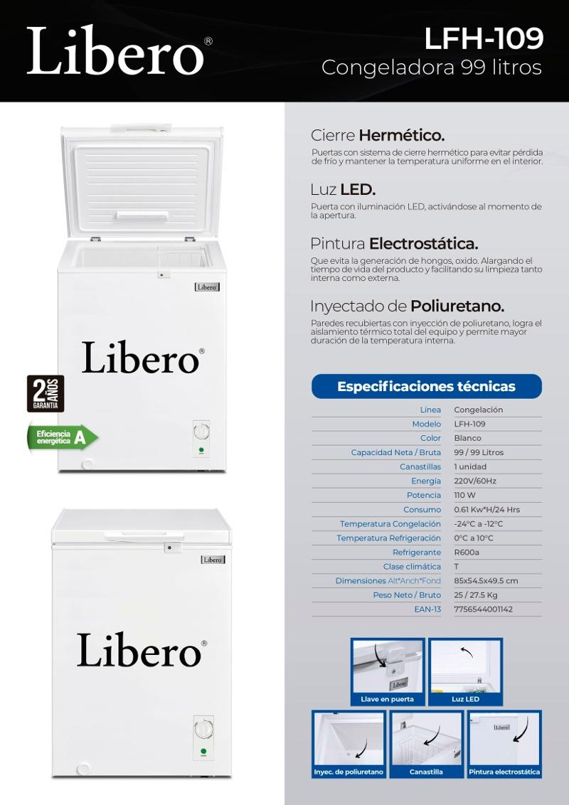 Congeladora dual LFH-109 de 99 litros - Imagen 6