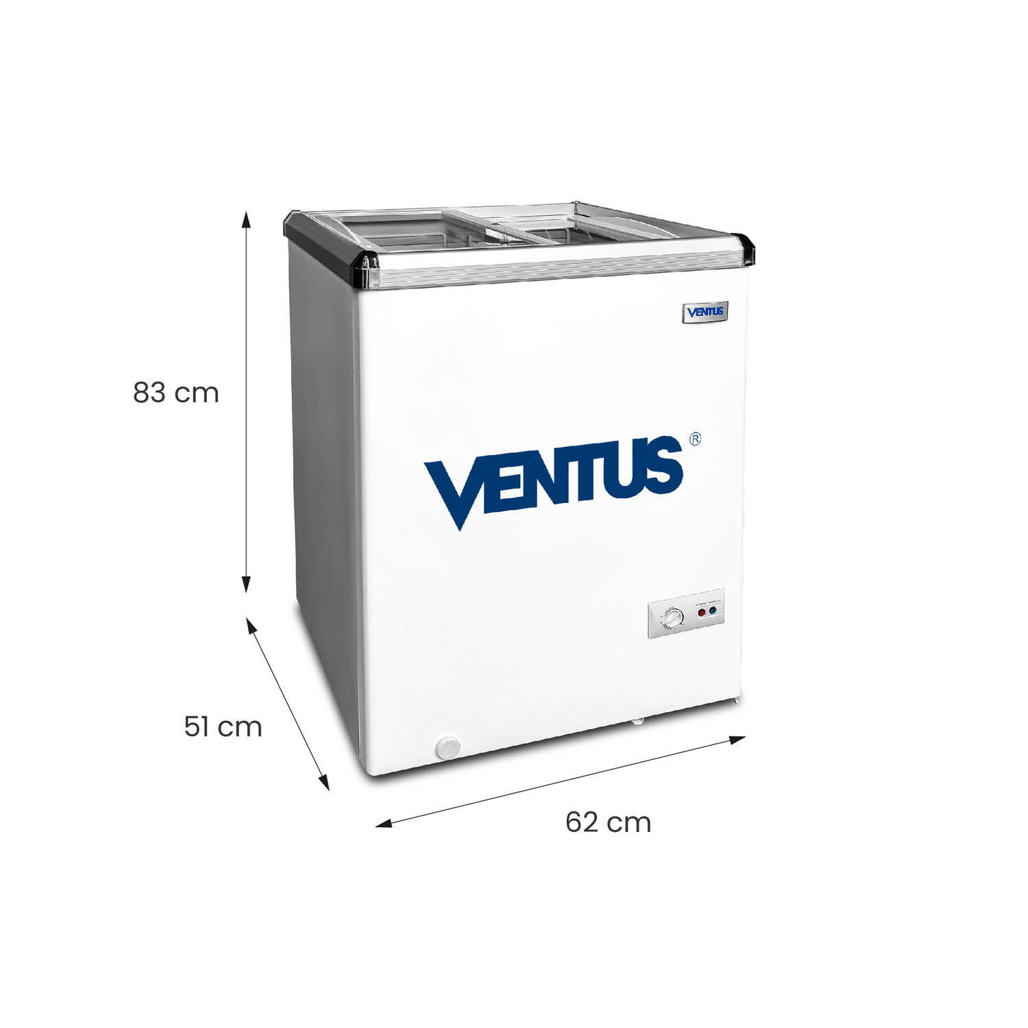 Congeladora dual Ventus CTV-110 de 110 litros de capacidad