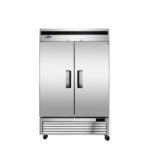 ALT: Refrigerador comercial 2 puertas 1300 litros ATOSA MBF8507GR vista frontal fondo blanco