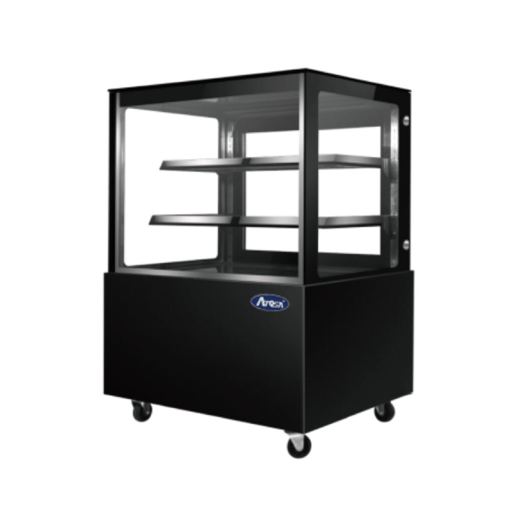 Vitrina refrigerada pastelera Atosa WDG096F de cristal recto de 231 L