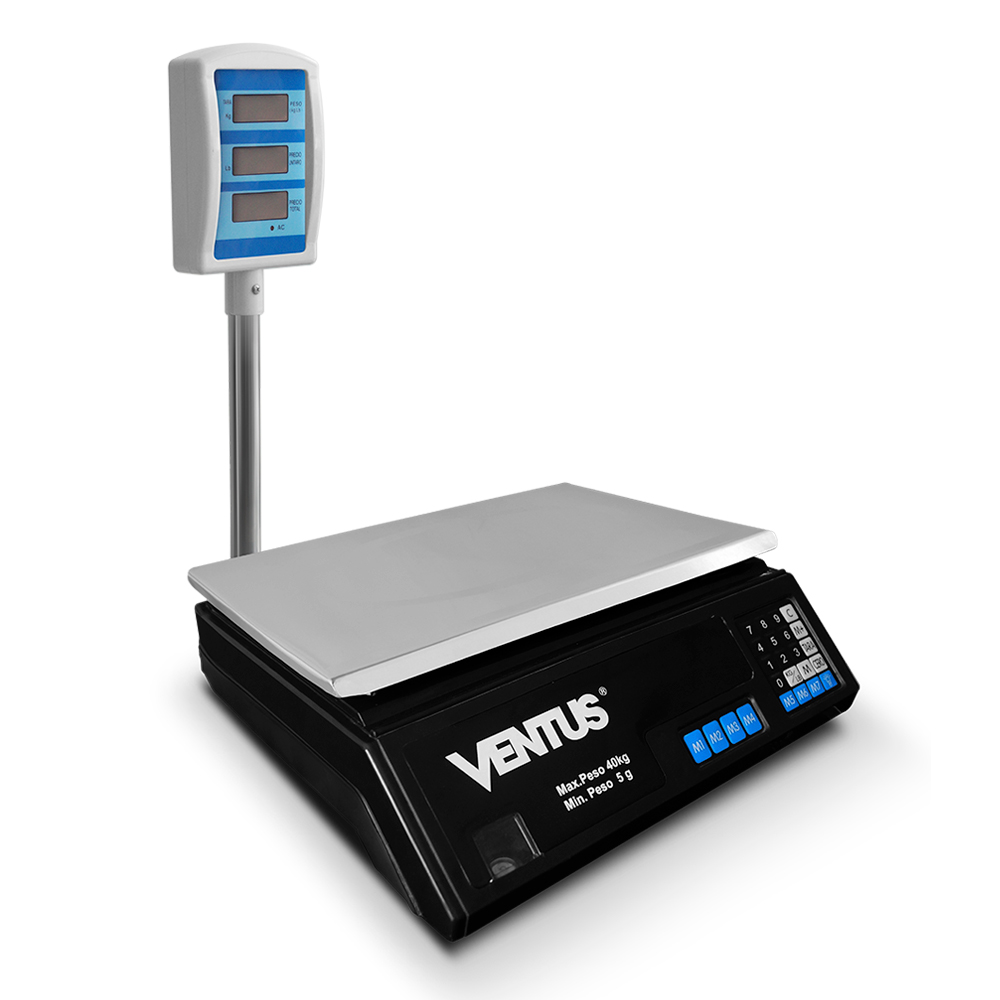 Balanza digital con torre Ventus B-40T bandeja de acero inoxidable