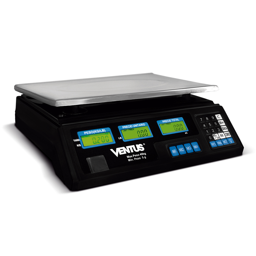 Balanza digital Ventus B-40 bandeja de acero inoxidable