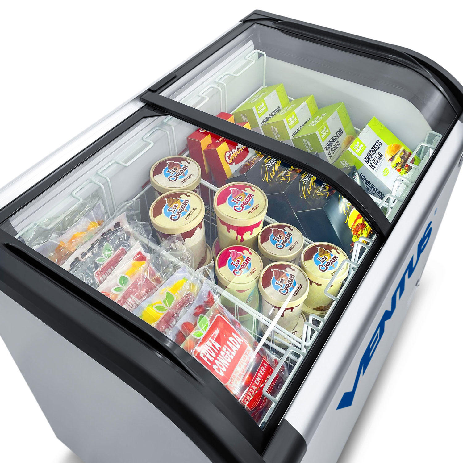 Congeladora Ventus CTV-320Q PRO de 300 litros con iluminación LED