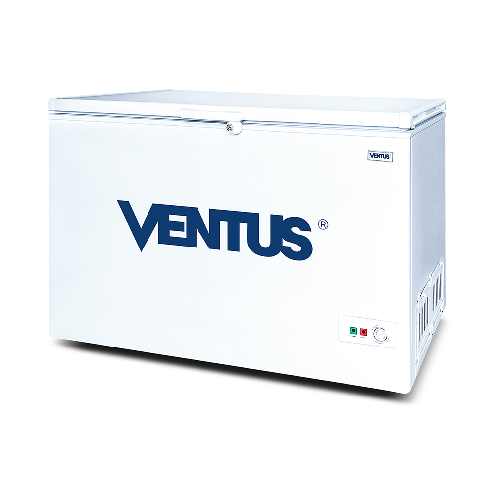 Congeladora dual de tapa dura Ventus CTVD-330 vista diagonal