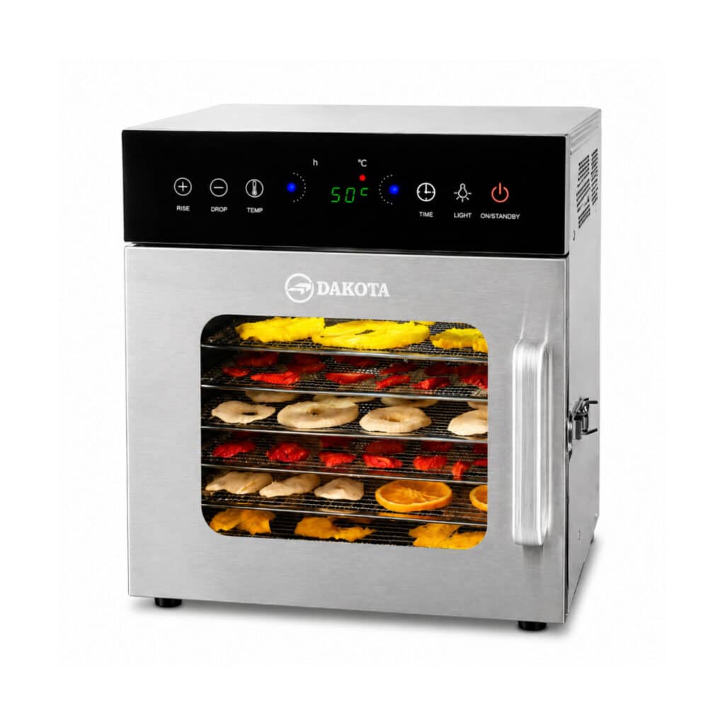 Deshidratador Dakota DKD-8 de 8 bandejas con panel digital y puerta de vidrio