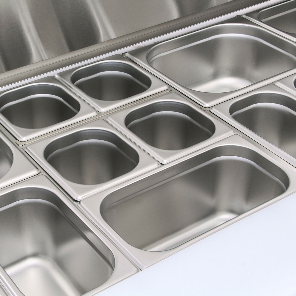 Mesa ensaladera refrigerada Ventus VMRSL-385 depositos GN incluidos