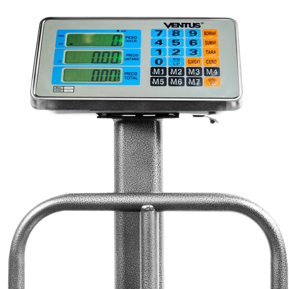 Balanza industrial Ventus B-300A detalle del panel digital