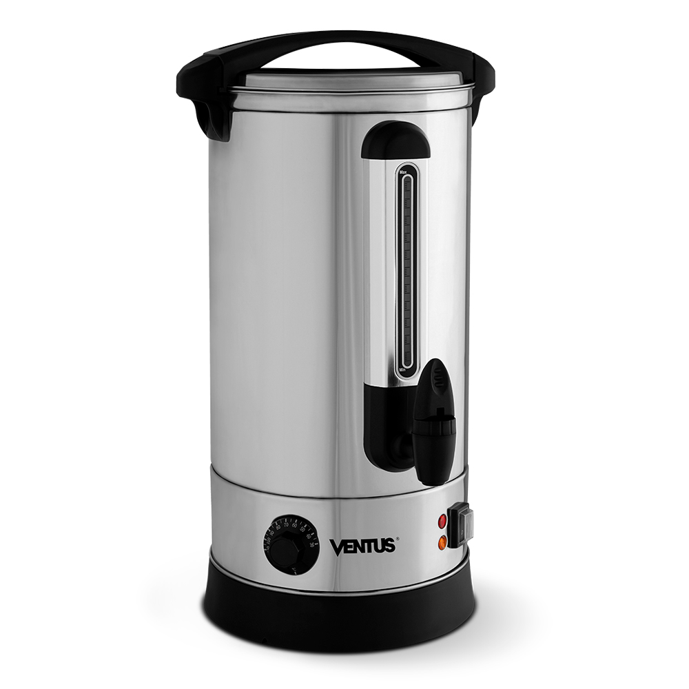 Hervidor Eléctrico Ventus VHA-10 vista diagonal con visualizador de nivel