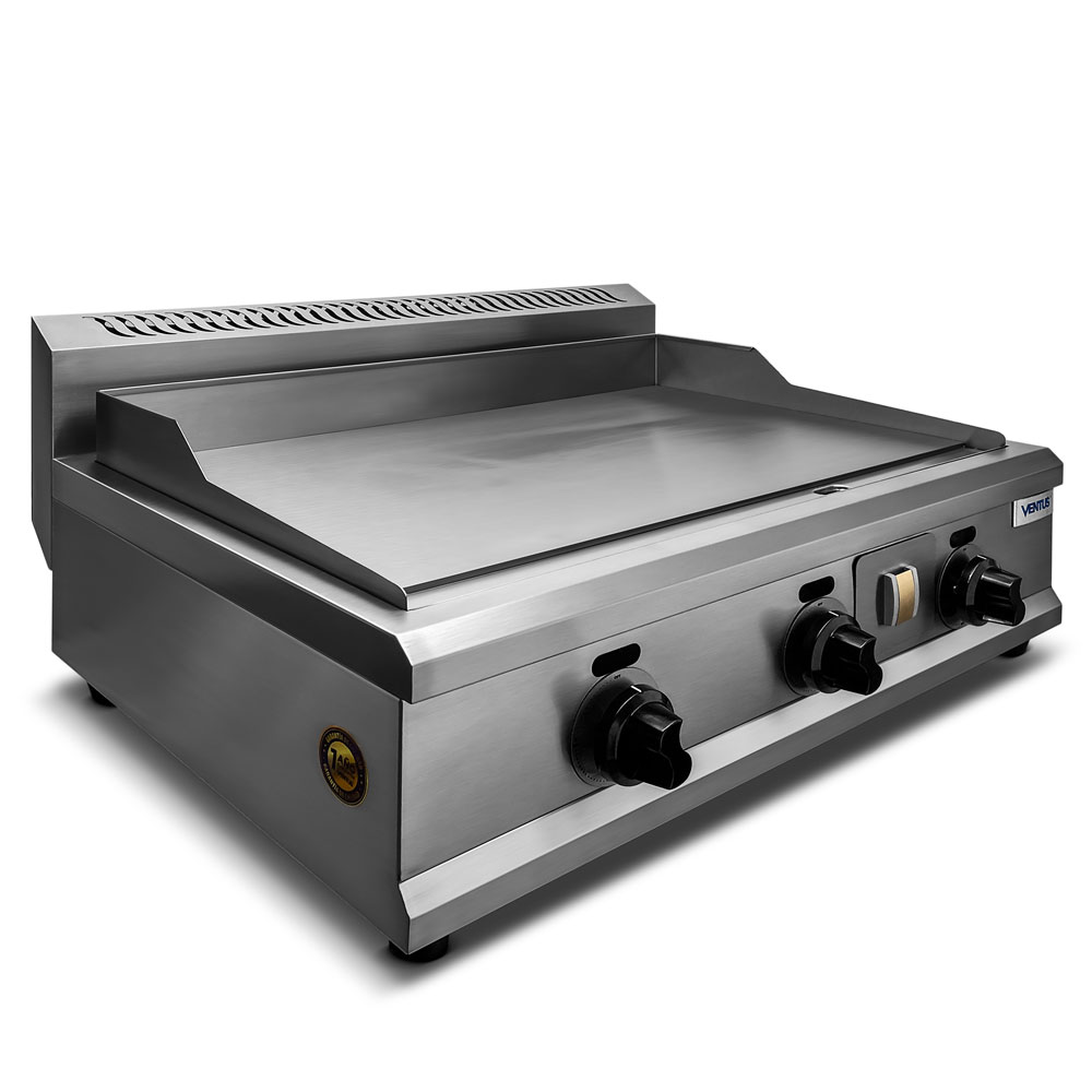 Plancha freidora a gas Ventus VPFG-720 vista diagonal derecha