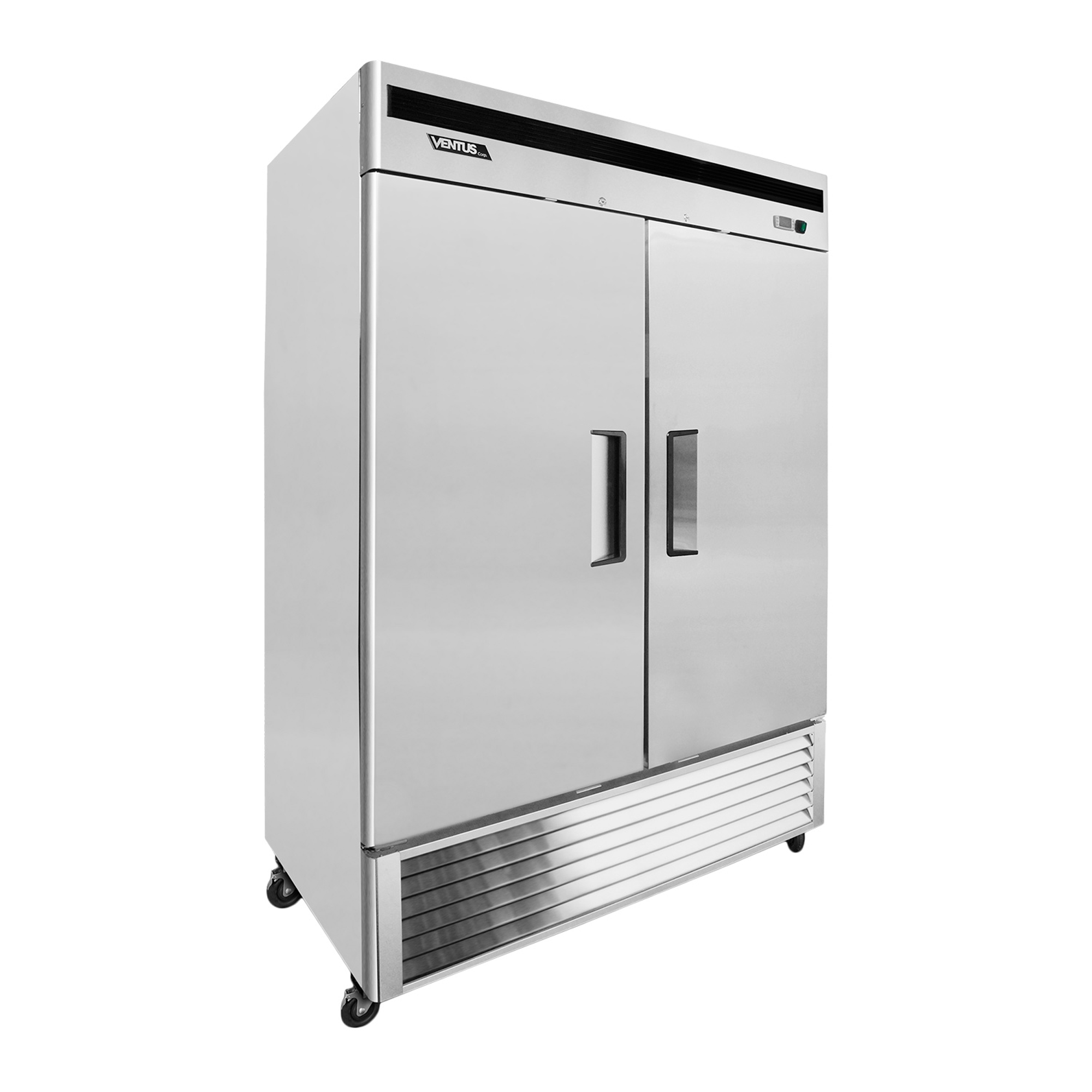 Refrigerador de gran capacidad en acero inoxidable, diagonal derecha