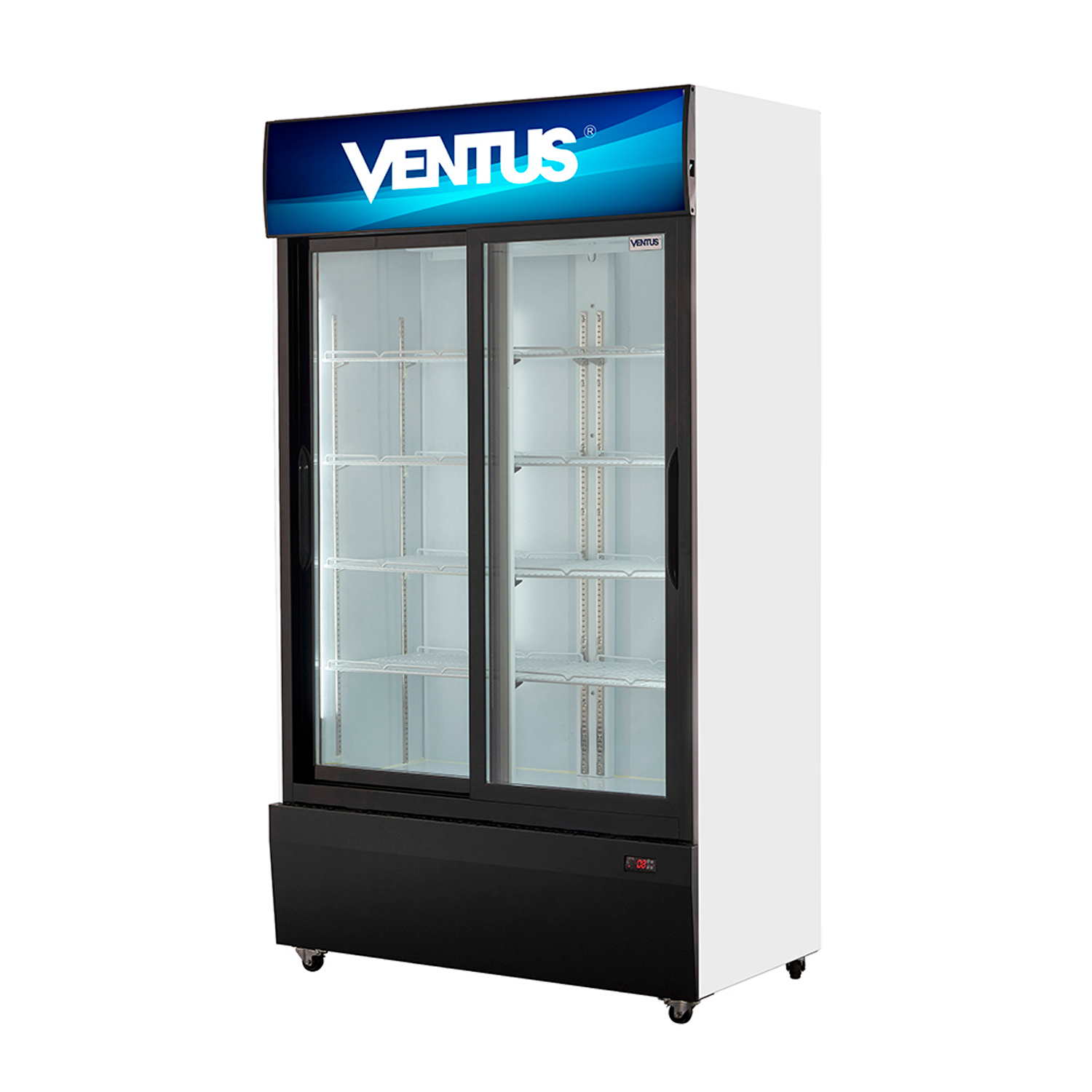 Visicooler de 2 puertas Ventus VC-1000LS, diagonal izquierda