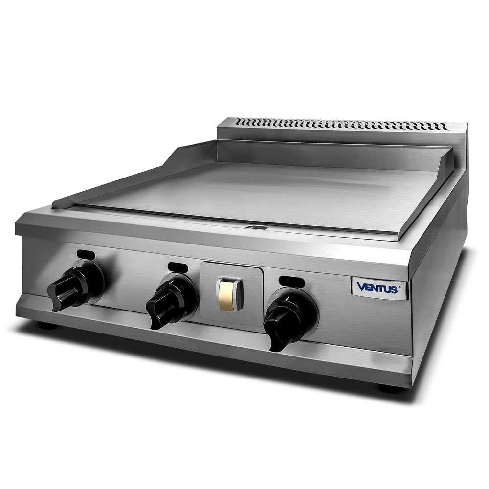 Plancha freidora a gas Ventus VPFG-720 vista diagonal izquierda