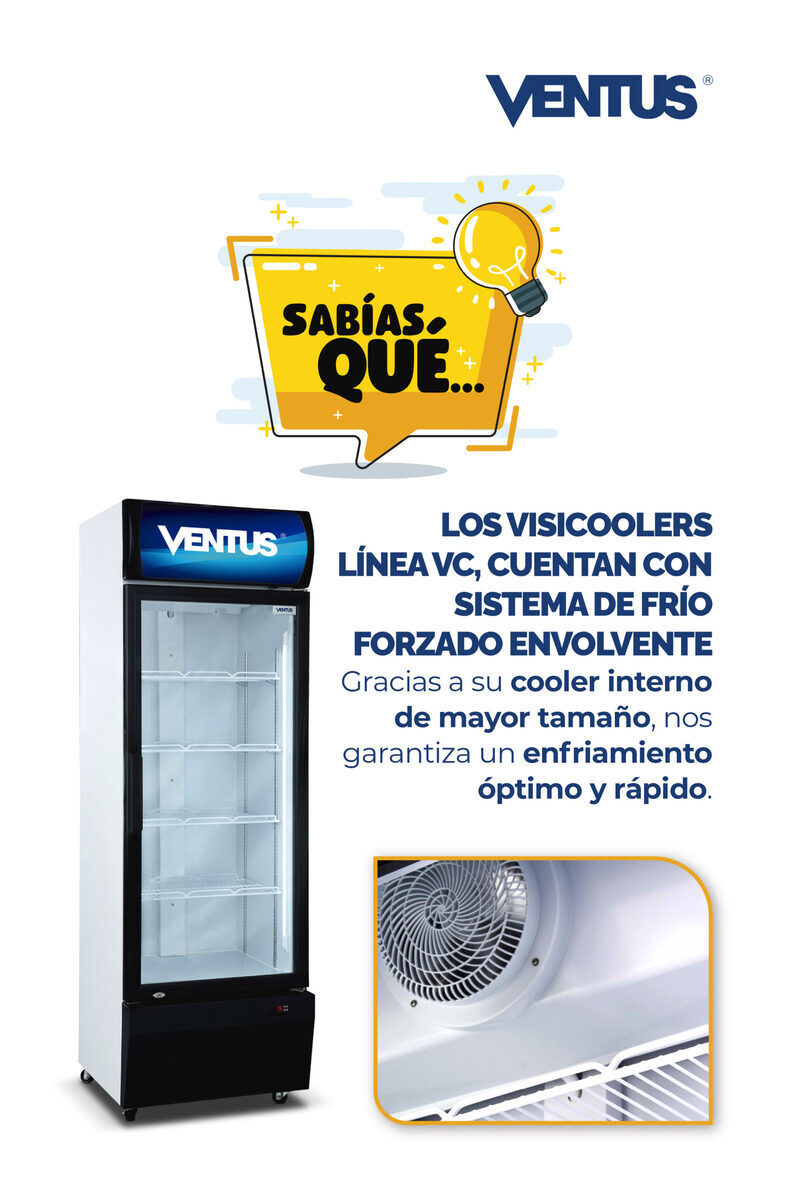 Frío forzado anti escarcha con refrigerante ecológico R134a