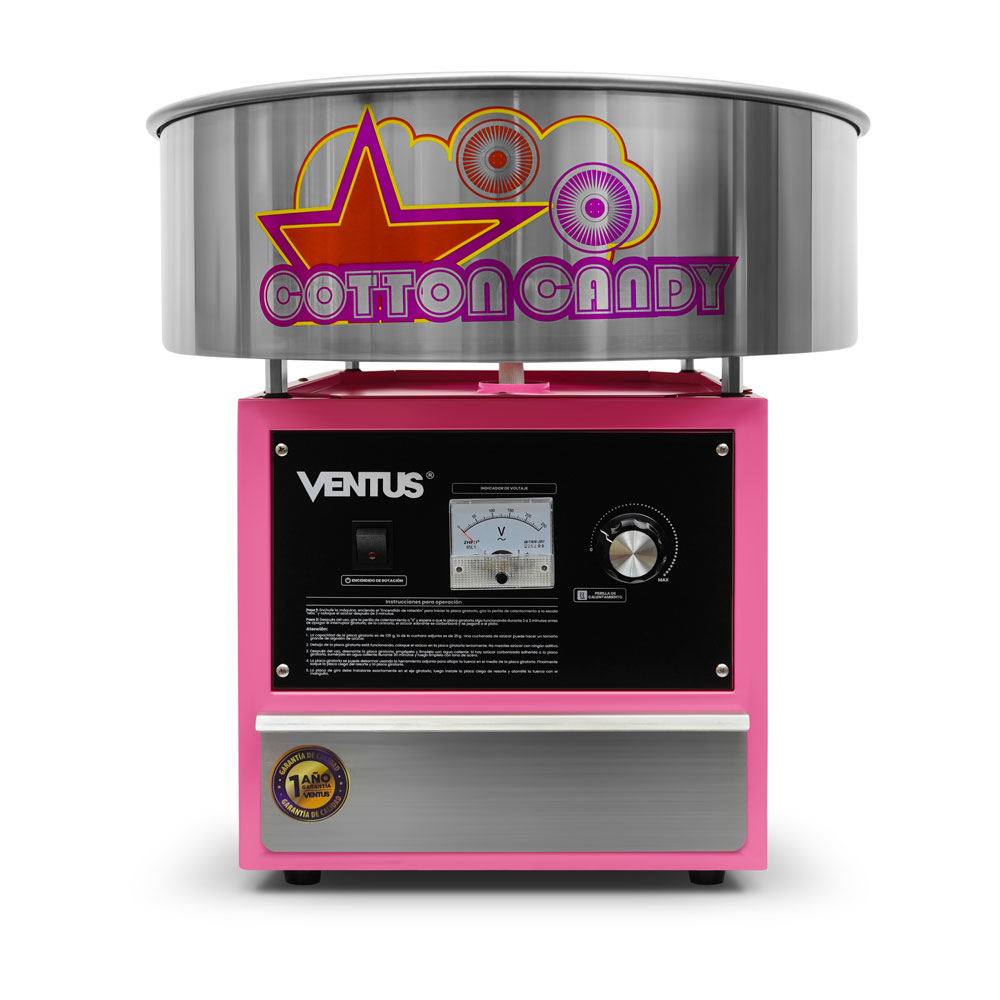 Máquina de Algodón de Azúcar Ventus VAAE-52 eléctrica con bowl de 52 cm, vista frontal