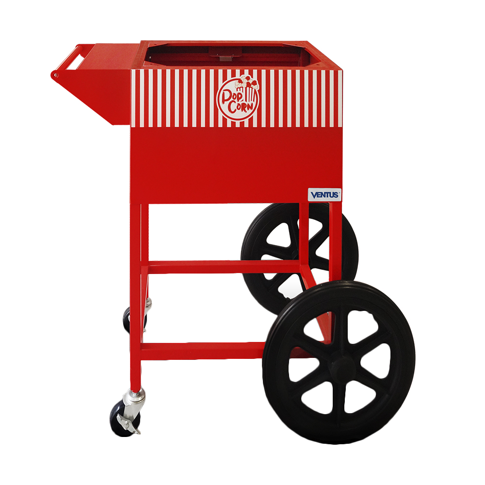Carro para Pop Corn Ventus VCPC soporte con cuatro ruedas, vista frontal
