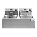 Freidora Eléctrica Ventus VFS-062 de sobremesa doble con depósito de 5.5+5.5 litros, vista frontal