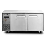 Meson freezer de acero inoxidable Ventus VMF2PS-260 vista frontal