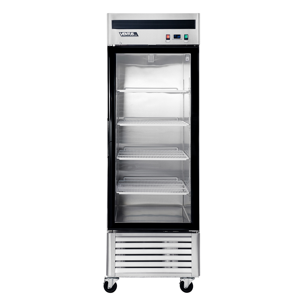 Refrigerador vertical de acero inoxidable Ventus VR1PS-700V vista frontal