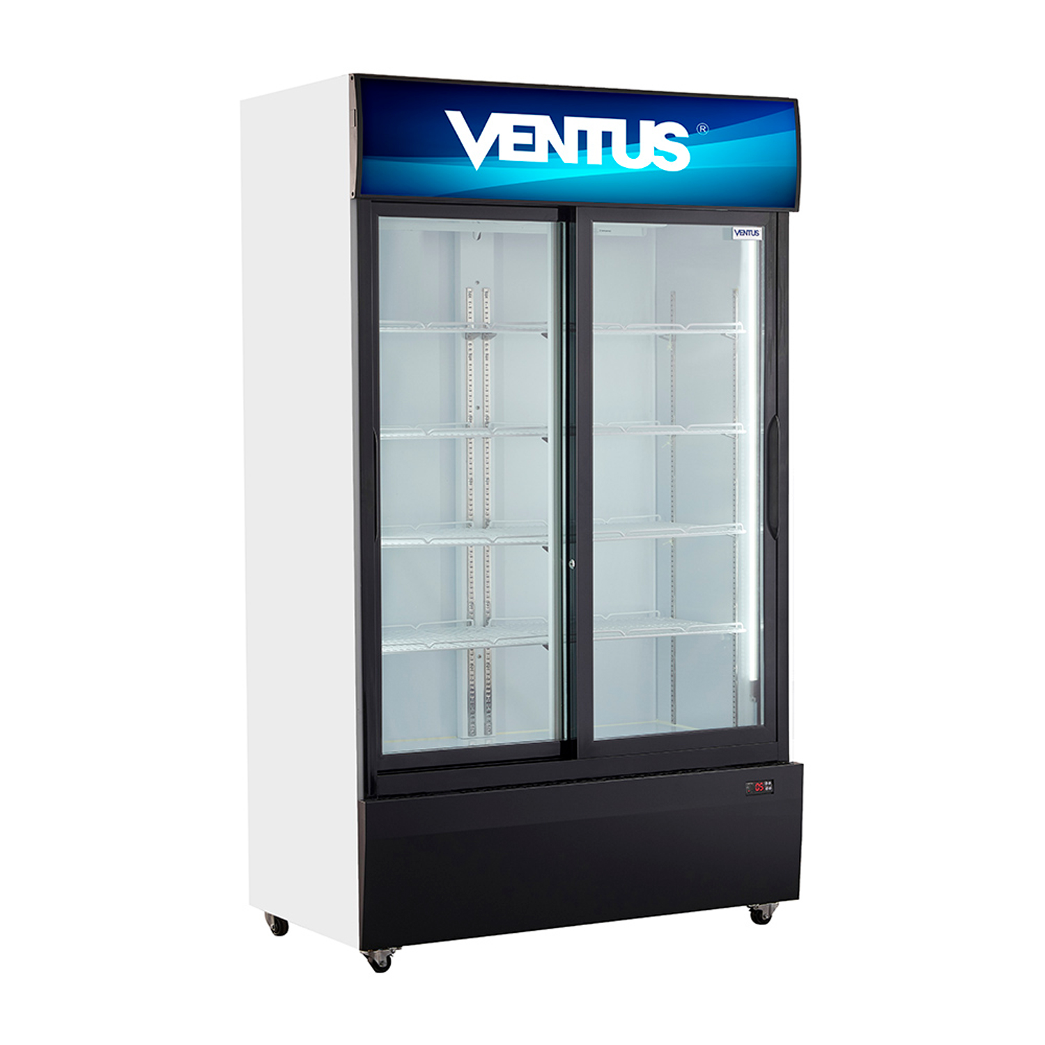 Visicooler de 2 puertas Ventus VC-1000LS, frente derecho