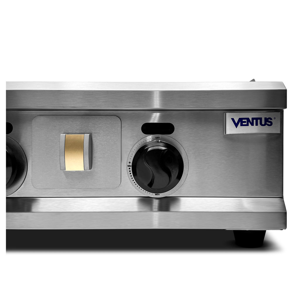 Plancha freidora a gas Ventus VPFG-720 termostato