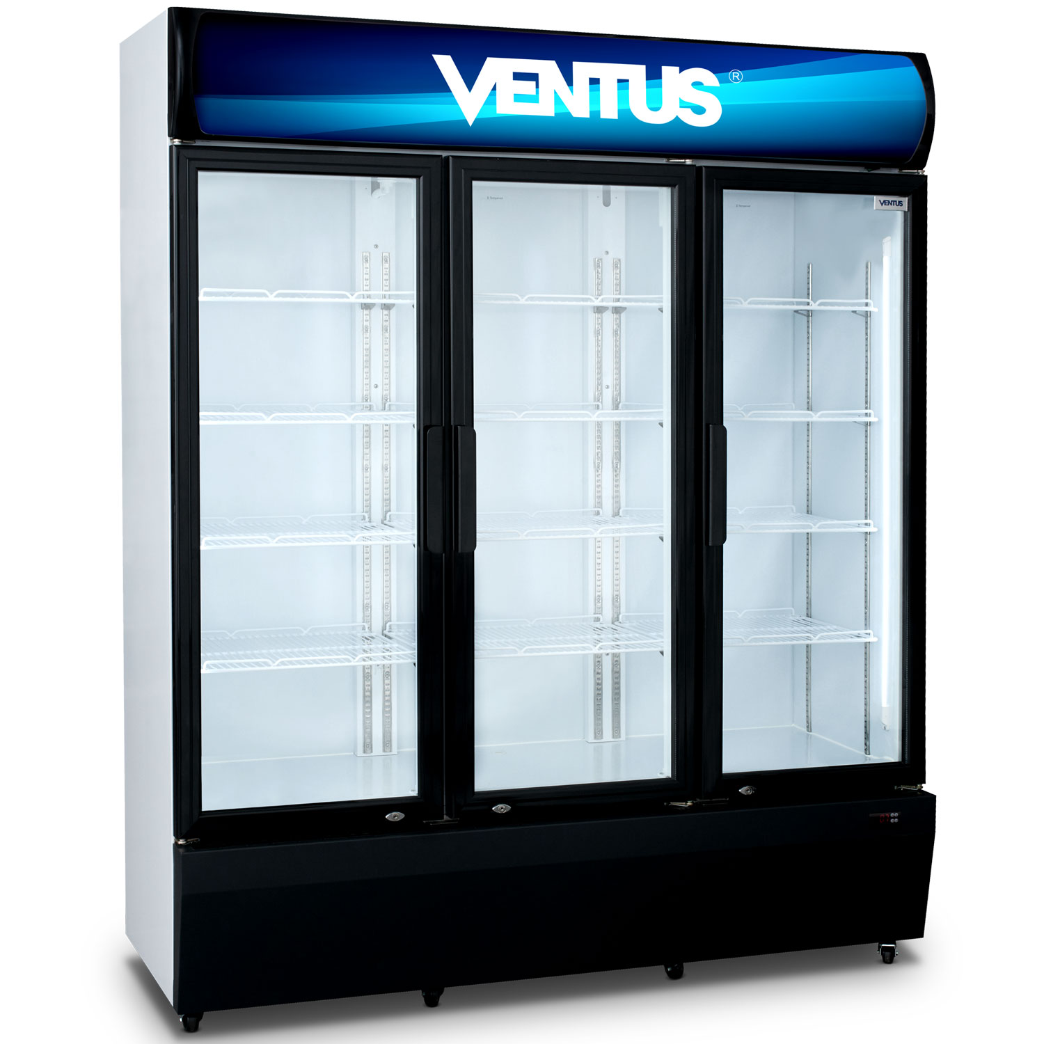 Visicooler de 2 puertas Ventus VC-1200L, diagonal derecha