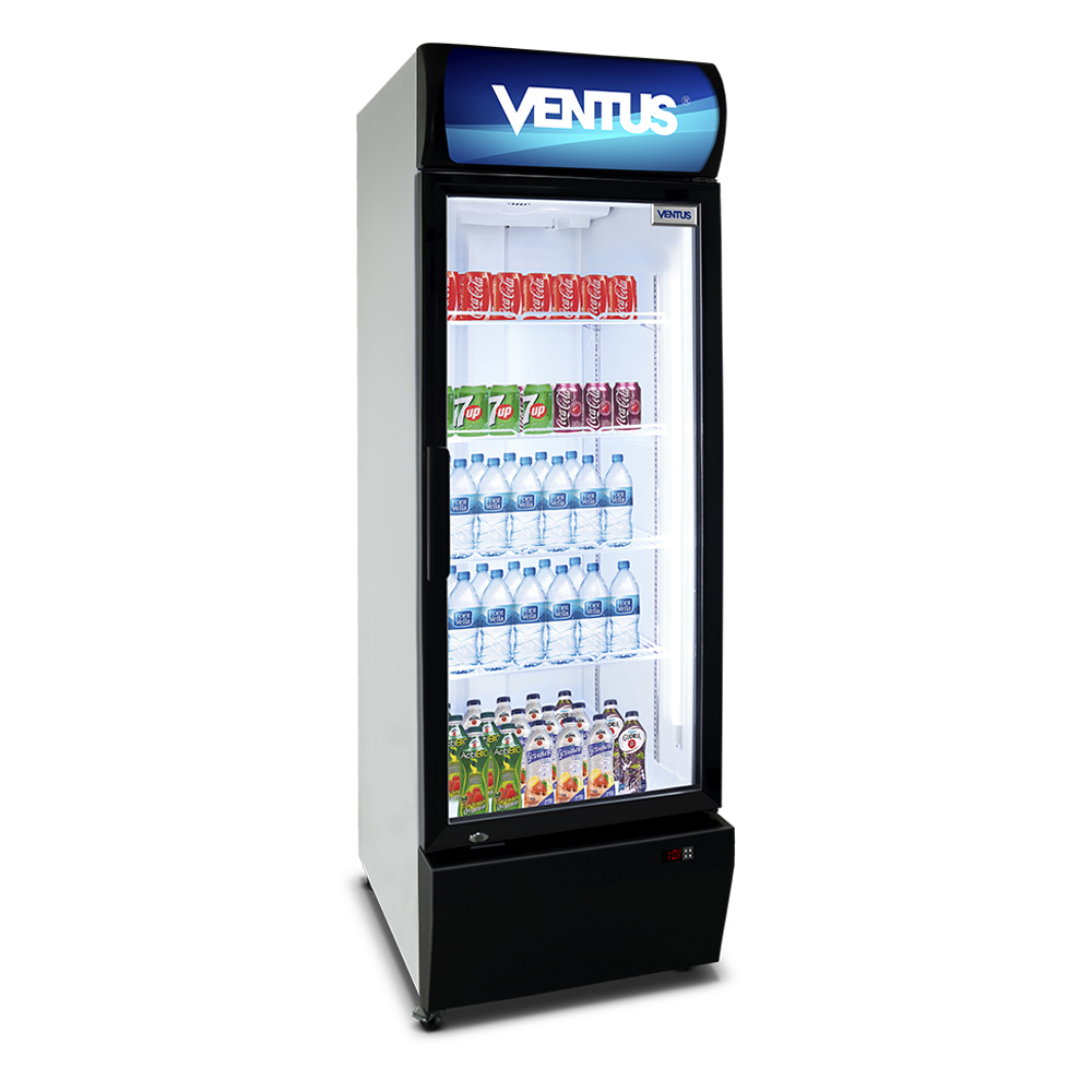 Visicooler Ventus VC-370L con luz LED y repisas regulables