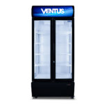 Visicooler Ventus VC-600L de 2 puertas de doble vidrio templado y 600 litros, vista frontal