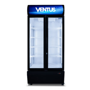 Visicooler Ventus VC-600L de 2 puertas de doble vidrio templado y 600 litros, vista frontal