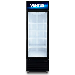 Visicooler Subzero Ventus VCSZ-360L de 1 puerta de doble vidrio templado y 360 litros, vista frontal