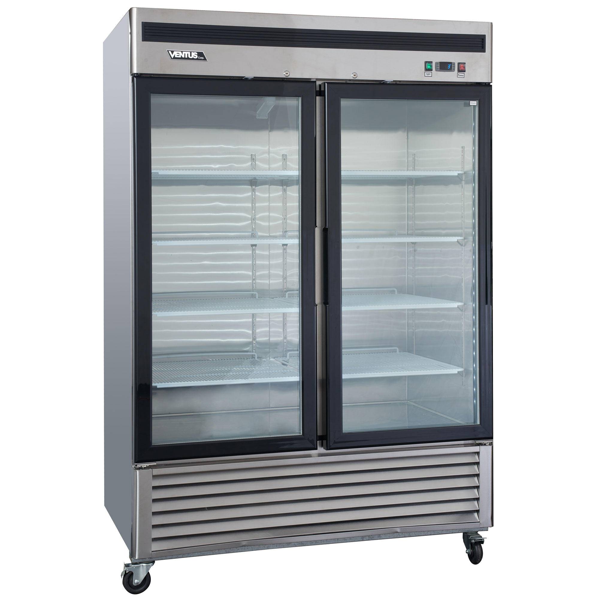 Freezer exhibidor de vidrio templado, diagonal derecha