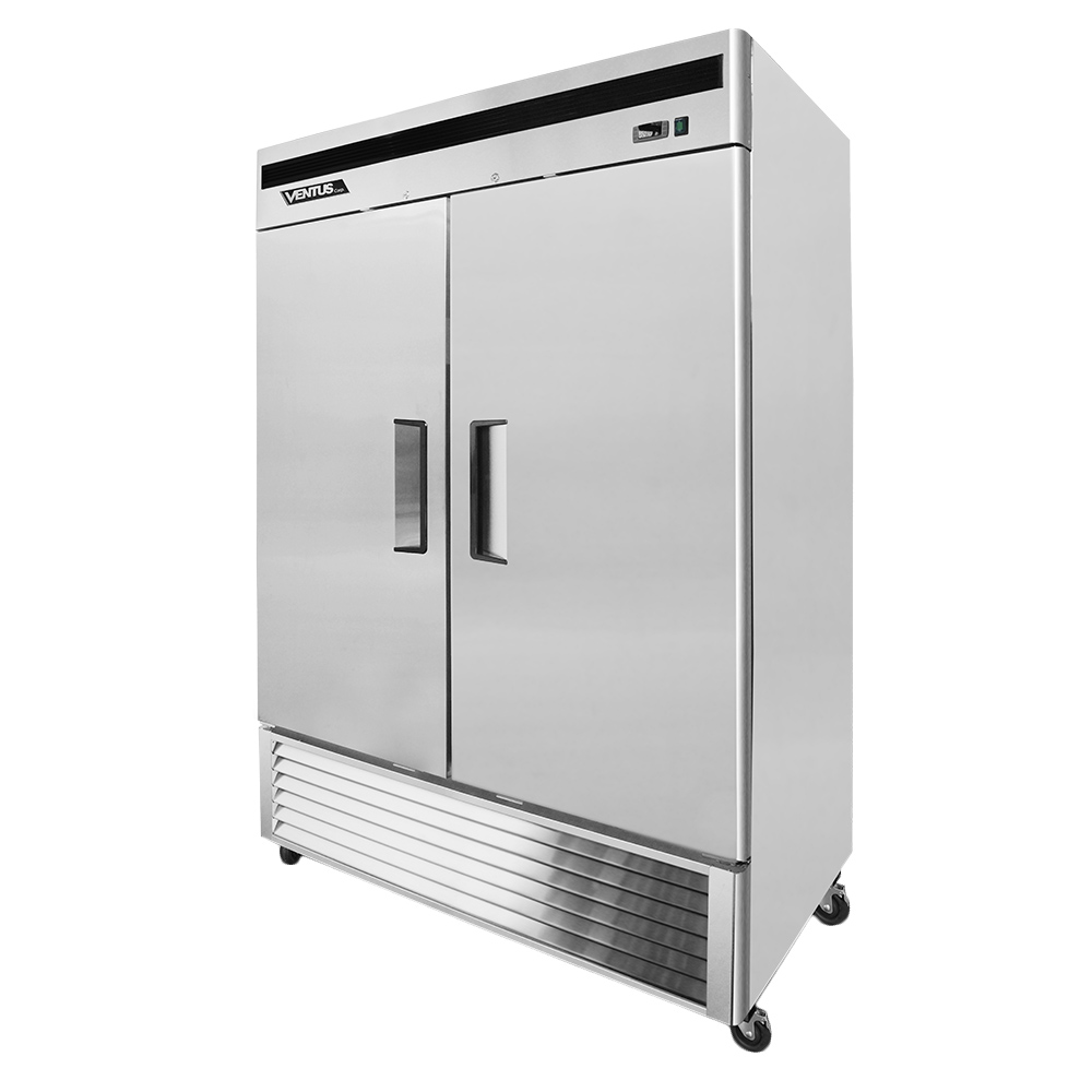 Freezer Ventus VF2PS-1400 con puertas abiertas y repisas