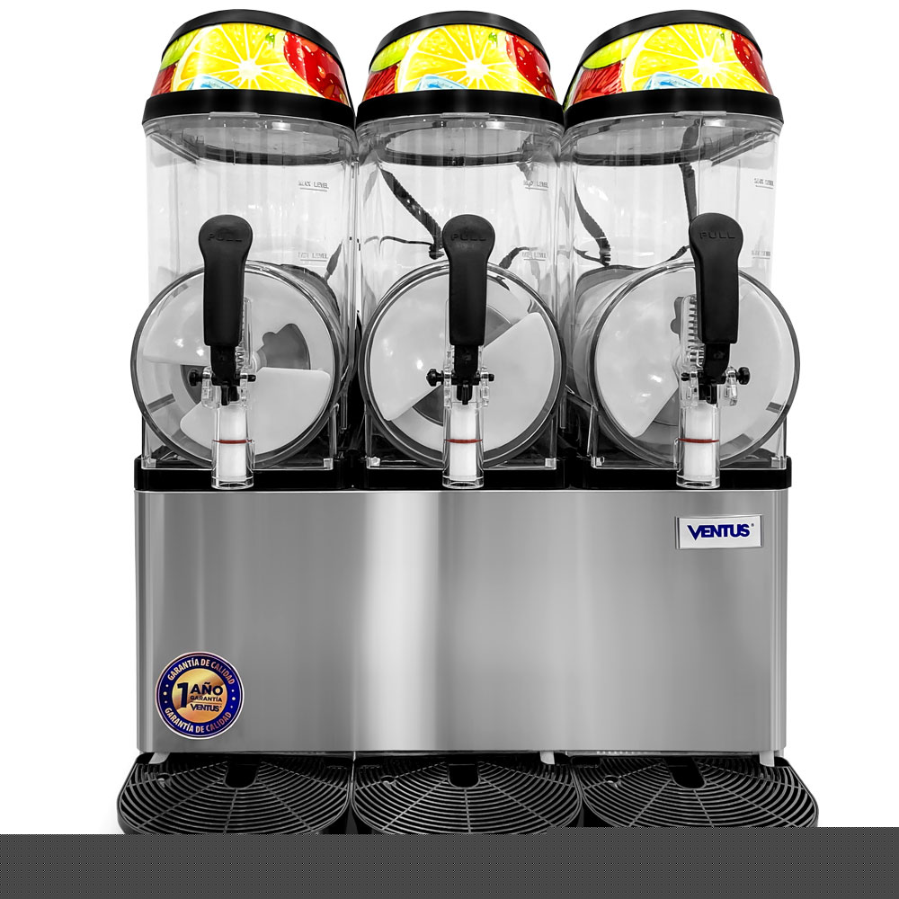 Cremoladera Ventus VG-123 3 tolvas vista frontal