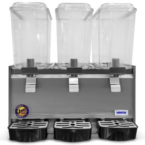 Dispensadora de jugos Ventus VJ-183 3 tolvas vista frontal