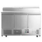 Mesa ensaladera saladette de acero inoxidable