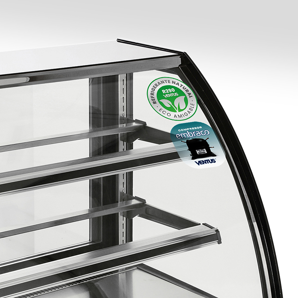 Vitrina pastelera Ventus VP-1500 interior con repisas