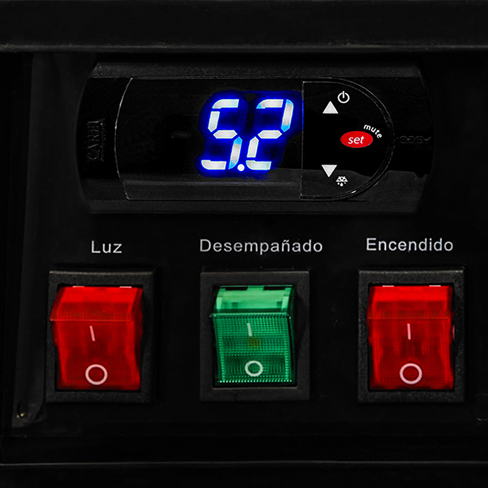 Vitrina pastelera Ventus VP-1500 panel de control digital
