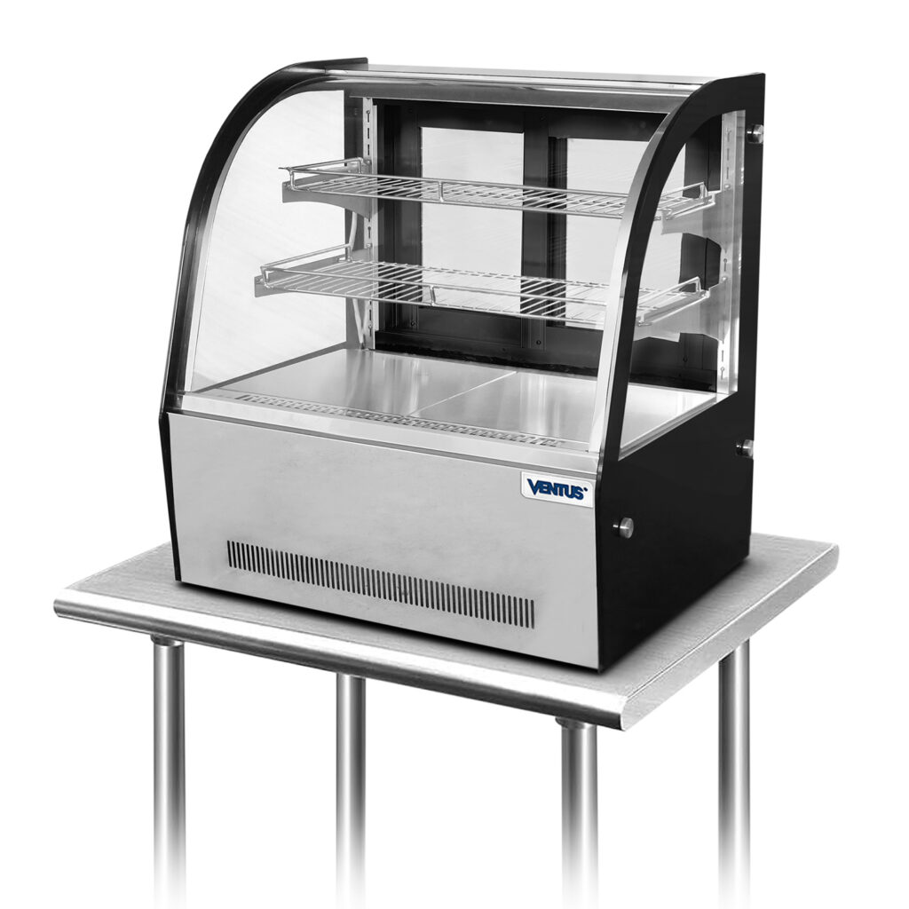 Vitrina Refrigerada Ventus VP-70 curva vista frontal
