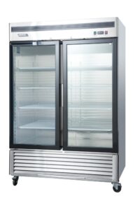Refrigerador vertical de acero inoxidable Ventus VR2PS-1400V vista frontal