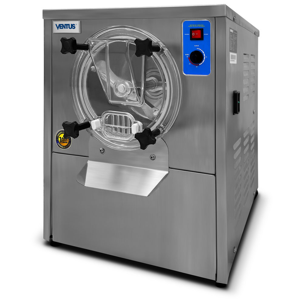 Maquina de helado artesanal Ventus VSPH-16S vista diagonal izquierda