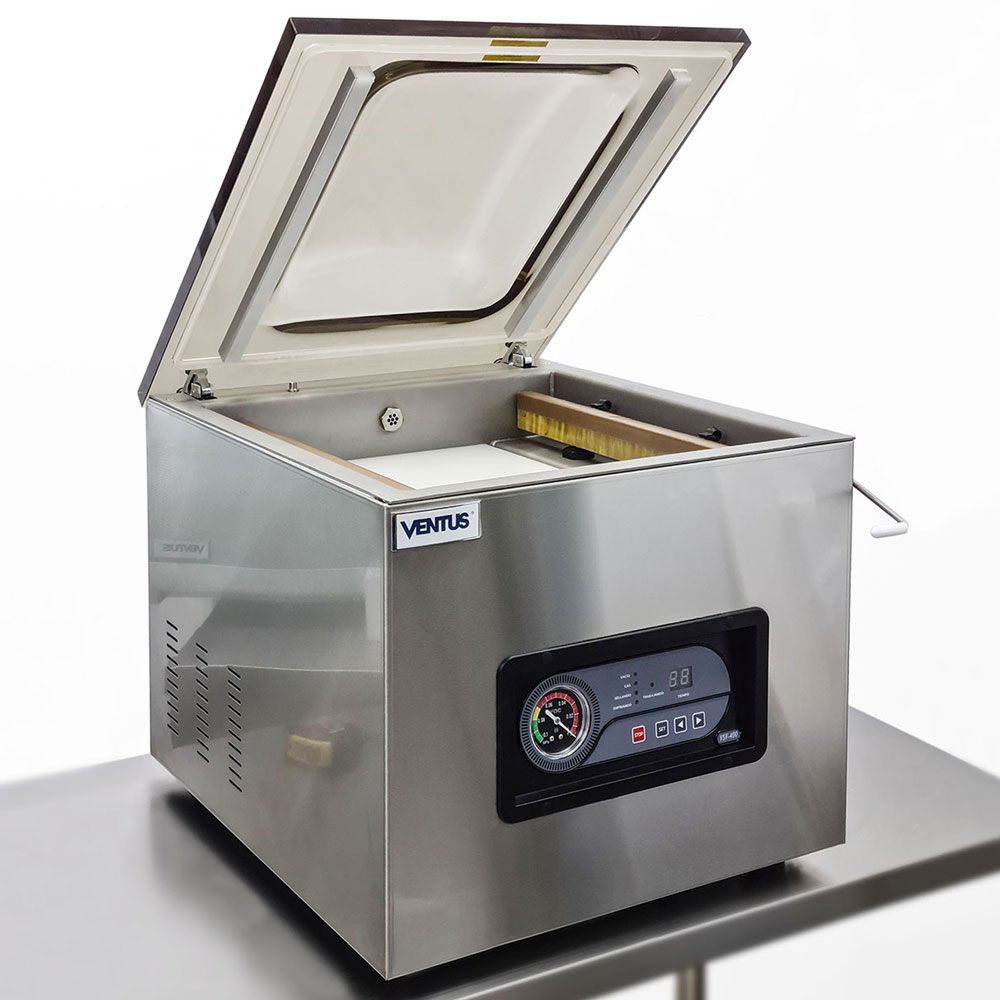 Selladora al vacío Ventus VSV-400 con cámara abierta