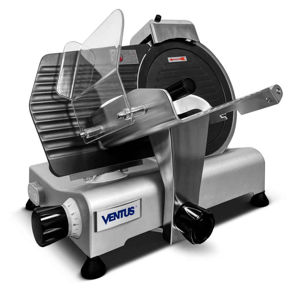 Rebanadora de embutidos Ventus V-250T vista diagonal derecha