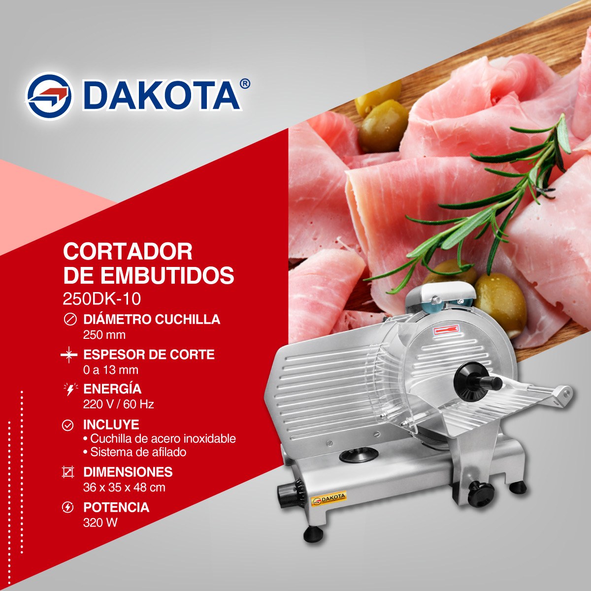 Ficha informativa Dakota 250DK-10