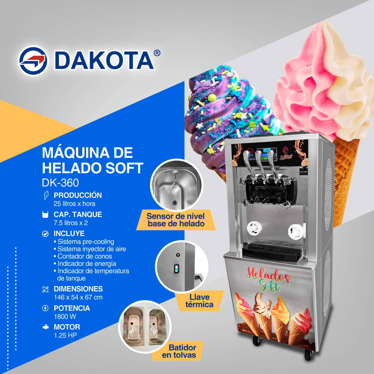 Ficha informativa Dakota DK-360
