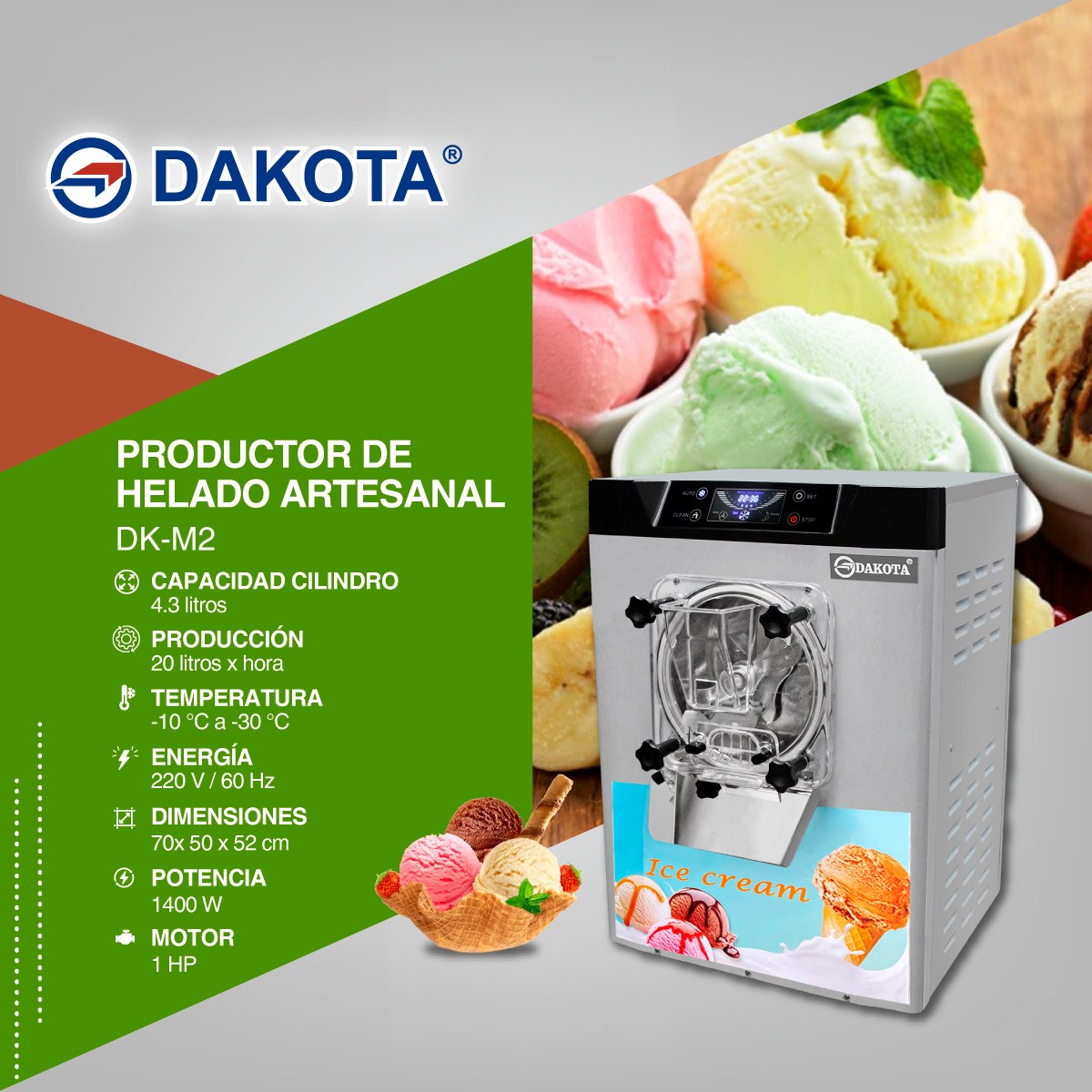 Ficha informativa Dakota DK-M2