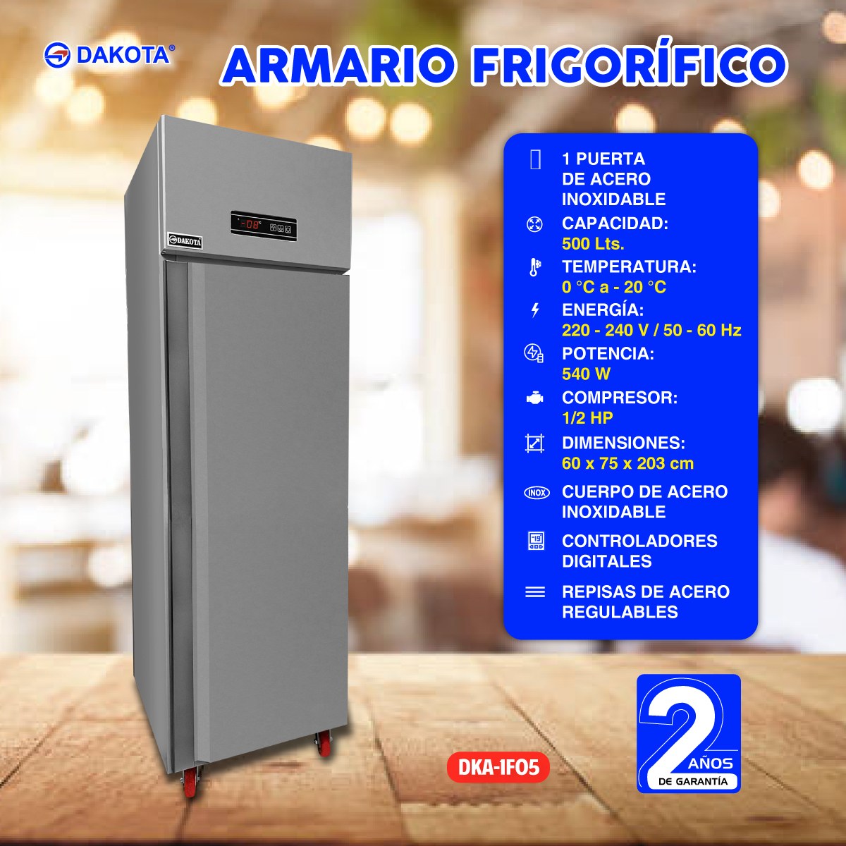 Ficha informativa Dakota DKA-1F05