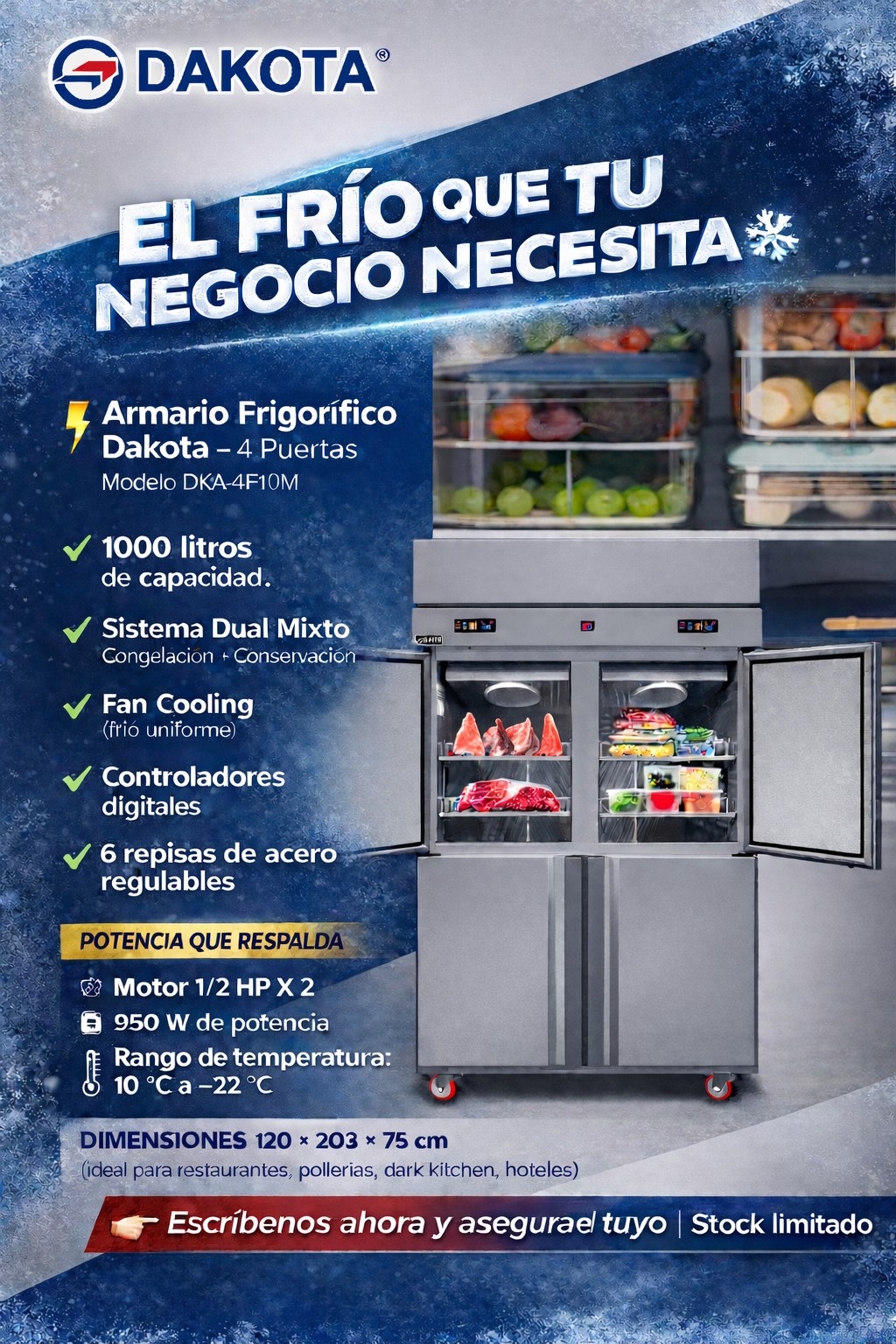 Ficha informativa Dakota DKA-4F10M