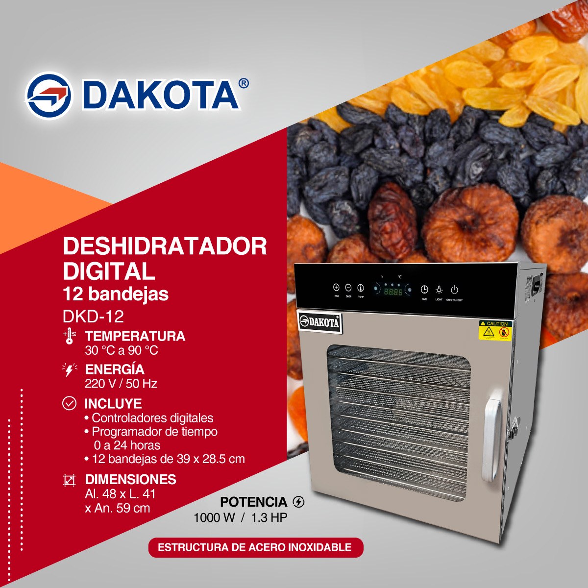 Ficha informativa Dakota DKD-12
